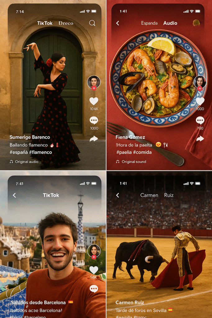 Spanish TikTok creators by niche