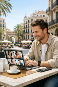 Dropshipping founder reviewing influencer UGC