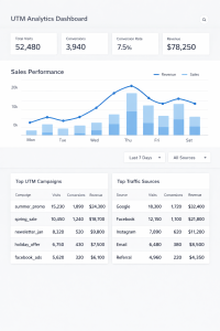 Influencer ROI tracking dashboard
